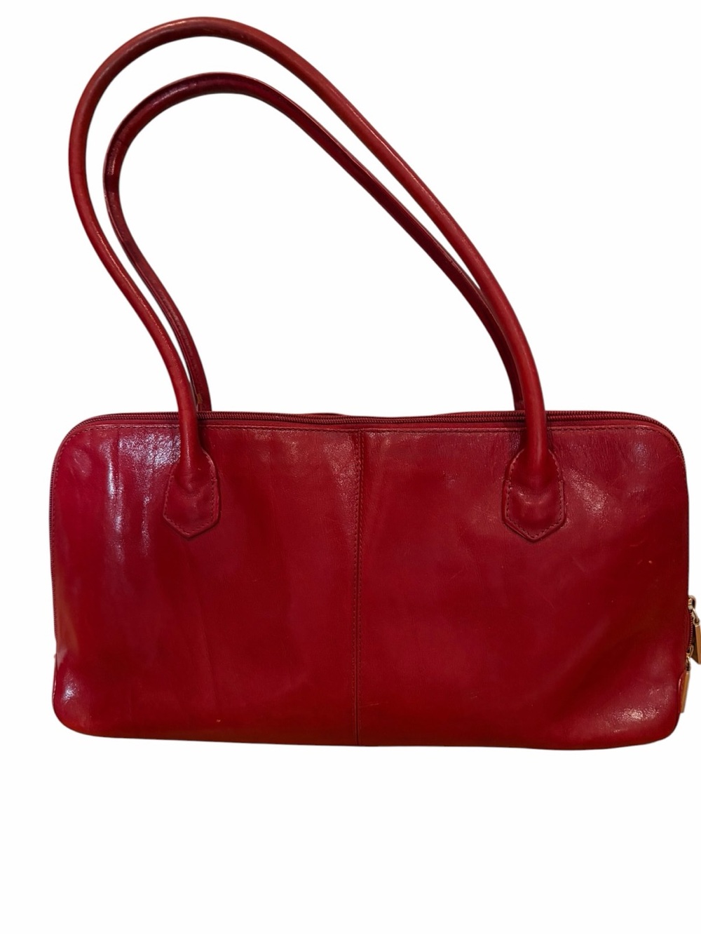 Hobo red leather east West shoulder bag - Picture 12 of 12